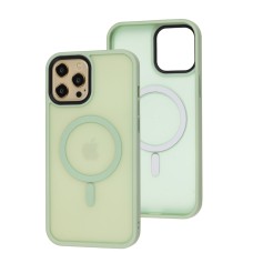 Чохол для iPhone 12 Pro Max WAVE Matte Insane MagSafe mint