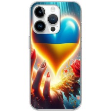 Чохол для iPhone 15 Pro MixCase асорті Серце в долоні