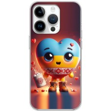 Чохол для iPhone 15 Pro MixCase асорті Серце орнамент