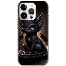 Чохол для iPhone 15 Pro MixCase асорті чорний дракоша