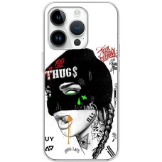 Чохол для iPhone 15 Pro MixCase асорті обличчя в масці