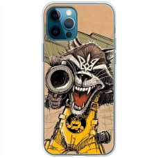 Чохол для iPhone 13 Pro Max MixCase патріотичні божевільний єнот