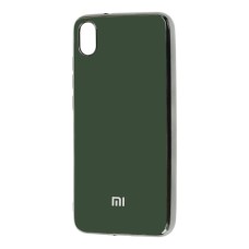 Чохол для Xiaomi  Redmi 7A Silicone case (TPU) темно-зелений