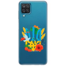 Чохол для Samsung Galaxy A12 / M12 MixCase патріотичні  герб у кольорах