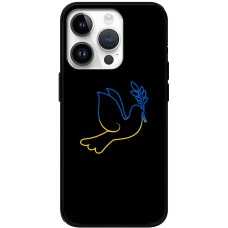 Чохол для iPhone 15 Pro MixCase патріотичні синє-жовтий голуб