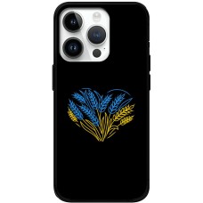 Чохол для iPhone 15 Pro MixCase патріотичні синьо-жовта пшениця