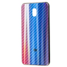 Чохол для Xiaomi Redmi 8A Carbon Gradient Hologram синій