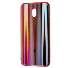 Чохол для Xiaomi Redmi 8A Carbon Gradient Hologram червоний