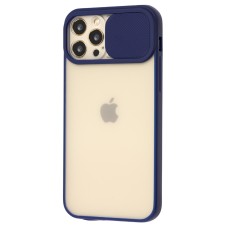 Чохол для iPhone 12 Pro LikGus Camshield camera protect синій