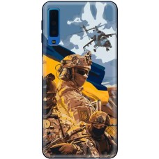 Чохол для Samsung Galaxy A7 2018 (A750) MixCase патріотичні бійці України