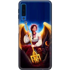 Чохол для Samsung Galaxy A7 2018 (A750) MixCase патріотичні українка ангел з тризубо
