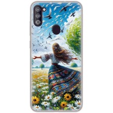 Чохол з аніме для Samsung Galaxy A11 / M11 Mixcase поле квітів олією