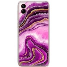 Чохол для Samsung Galaxy A04 (A045) MixCase рожевий мармур