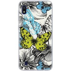 Чохол для Samsung Galaxy A10 (A105) MixCase метелики жовтий