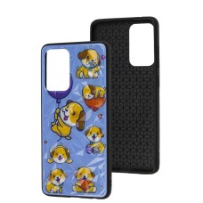 Чохол для Samsung Galaxy A52 Wave Majesty happy dog ​​/ light purple