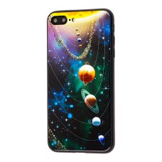 Чохол для iPhone 7 Plus / 8 Plus Glass Галактика