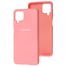 Чохол для Samsung Galaxy A12 (A125) Silicone Full рожевий / light pink