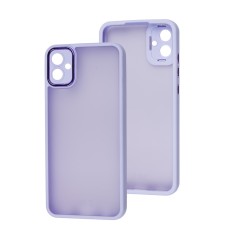 Чохол для Samsung Galaxy A04E (A042) Luxury Metal Lens бузковий