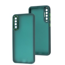 Чохол для Samsung Galaxy A50/A50s/A30s Luxury Metal Lens зелений