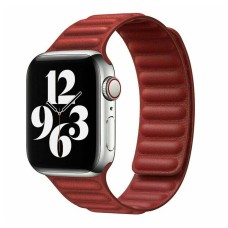Ремінець для Apple Watch 42/44mm Leather Link червоний