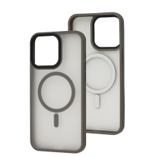 Чохол для iPhone 15 Pro Max WAVE Matte Insane MagSafe gray