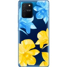 Чохол для Samsung Galaxy S10 Lite (G770) / A91 MixCase патріотичні синьо-жовті квіти