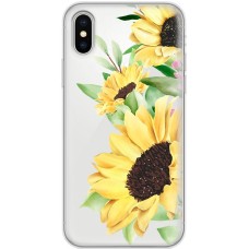 Чохол для iPhone X / Xs Mixcase квіти великі соняшники
