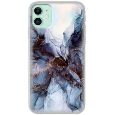 Чохол для iPhone 12 mini MixCase мармур темно-бірюзовий