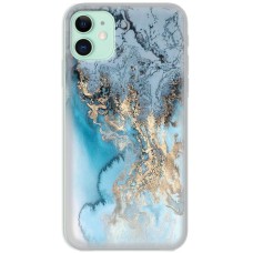 Чохол для iPhone 12 mini MixCase мармур бірюзовий мікс