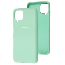 Чохол для Samsung Galaxy A12 (A125) Silicone Full бірюзовий / ice blue