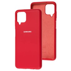 Чохол для Samsung Galaxy A12 (A125) Silicone Full червоний / rose red