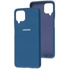 Чохол для Samsung Galaxy A12 (A125) Silicone Full синій / navy blue