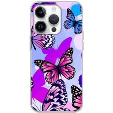 Чохол для iPhone 15 Pro MixCase метелики червоні