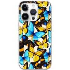 Чохол для iPhone 15 Pro MixCase метелики різнокольорові
