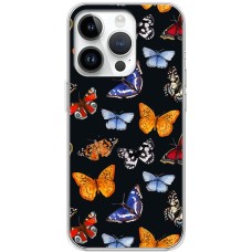Чохол для iPhone 15 Pro MixCase метелики фарбами mix