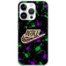 Чохол для iPhone 15 Pro MixCase лого найк brown