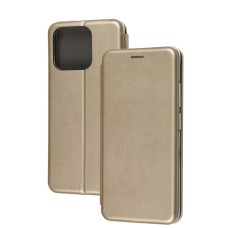 Чохол книжка Premium для Xiaomi Redmi 12C / 11A / Poco C55 золотистий