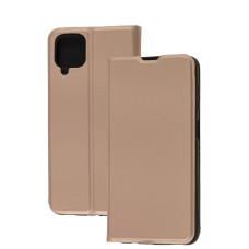 Чохол книжка для Samsung Galaxy A12 (A125) Yo рожево-золотистий