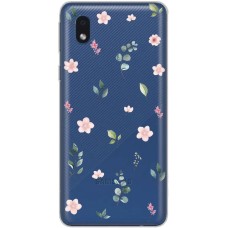 Чохол для Samsung Galaxy A01 Core (A013) Mixcase квіти патерн квіти гілки евкаліпт
