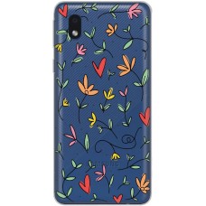 Чохол для Samsung Galaxy A01 Core (A013) Mixcase квіти квіточки - листочки