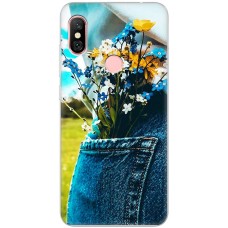 Чохол для Xiaomi Redmi Note 6 Pro MixCase патріотичні квіти України