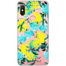Чохол для Xiaomi Redmi Note 6 Pro MixCase патріотичні жовто-блакитні квіти