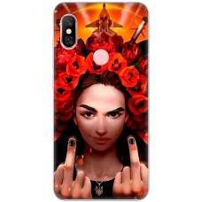 Чохол для Xiaomi Redmi Note 6 Pro MixCase патріотичні Чарівна Українка