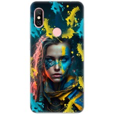 Чохол для Xiaomi Redmi Note 6 Pro MixCase патріотичні воєвнича Українка