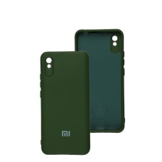 Чохол для Xiaomi  Redmi 9A Silicone Full camera dark green