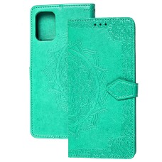 Чохол книжка для Samsung Galaxy M31s (M317) "Art з візитницею" зелений