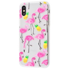 Чохол Lovely для iPhone X / Xs "фламінго"