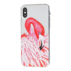 Чохол для iPhone X / Xs Lovely "рожевий фламінго"
