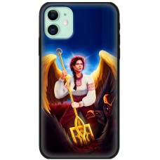 Чохол для iPhone 12 mini MixCase патріотичні українка ангел з тризубо