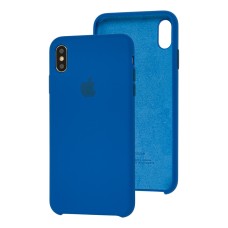 Чохол Silicone для iPhone Xs Max Premium case delft blue